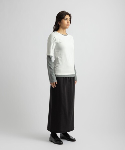 Saturdays NYC(サタデーズ ニューヨークシティ )の「Drewe Multi Layer Top(Tシャツ/カットソー・レディース・グレー/ダークブラウン/ブラック・S/M/L)」の14枚目の写真
