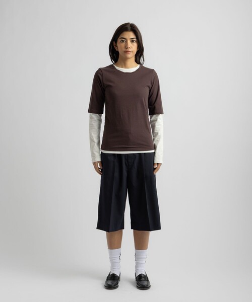 Saturdays NYC(サタデーズ ニューヨークシティ )の「Drewe Multi Layer Top(Tシャツ/カットソー・レディース・グレー/ダークブラウン/ブラック・S/M/L)」の17枚目の写真