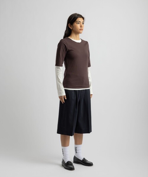 Saturdays NYC(サタデーズ ニューヨークシティ )の「Drewe Multi Layer Top(Tシャツ/カットソー・レディース・グレー/ダークブラウン/ブラック・S/M/L)」の19枚目の写真