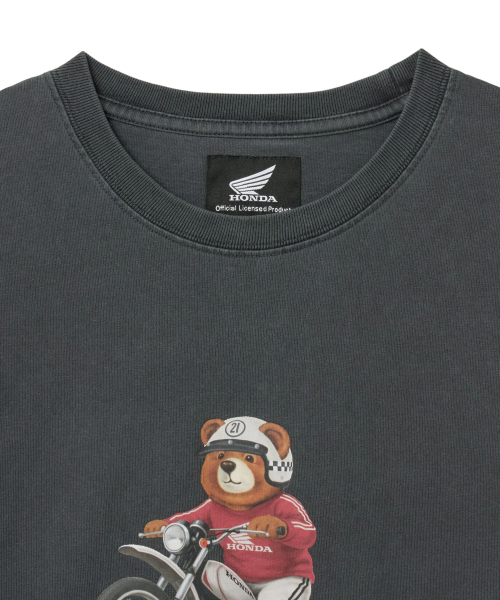 PHYPS MOTORCYCLE(フィップスモーターサイクル)の「Offroad Bear Short Sleeve Charcoal(Tシャツ/カットソー・レディース・その他・SMALL/MEDIUM/LARGE/X-LARGE)」の4枚目の写真