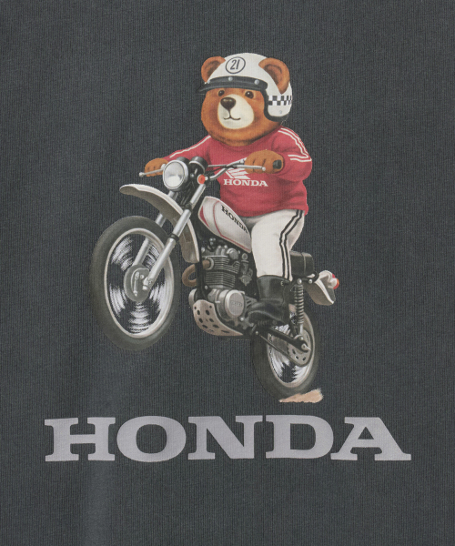 PHYPS MOTORCYCLE(フィップスモーターサイクル)の「Offroad Bear Short Sleeve Charcoal(Tシャツ/カットソー・レディース・その他・SMALL/MEDIUM/LARGE/X-LARGE)」の3枚目の写真