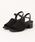 ABC-MART�i�G�[�r�[�V�[�}�[�g�j�́uABC SELECT �G�[�r�[�V�[�Z���N�g CL KNIT HEEL SANDAL 5.5 �j�b�g�q�[���T���_�� 5.5 W2071 ALL BLACK�i�T���_���j�v�b�u���b�N