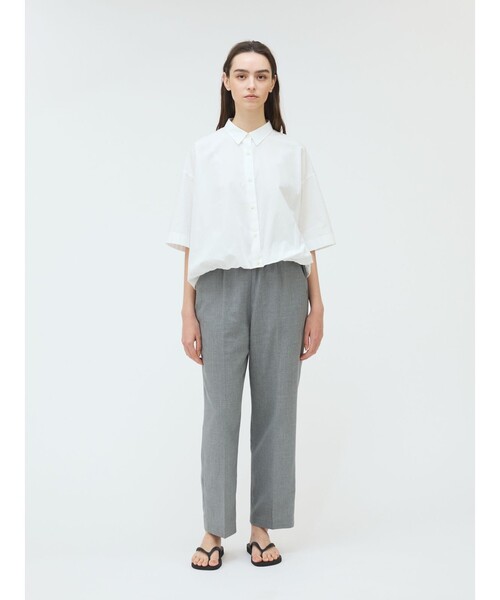 mizuiroind（ミズイロインド）の「mizuiro ind ワイドスラックス（その他パンツ・レディース・ベージュ/ネイビー/ライトグレー/チャコールグレー/ブラック/ブラウン・FREE）」の4枚目の写真