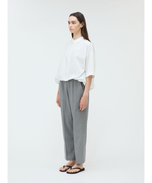 mizuiroind（ミズイロインド）の「mizuiro ind ワイドスラックス（その他パンツ・レディース・ベージュ/ネイビー/ライトグレー/チャコールグレー/ブラック/ブラウン・FREE）」の8枚目の写真