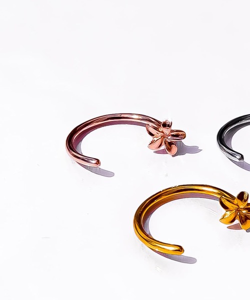 IRIEBEACH(アイリービーチ)の「plumeria through pierce/【ハワイアンジュエリー】【サージカルステンレス】【金属アレルギー対応】【IRIEBEACH / アイリービーチ】つけっぱなしOK(ピアス(片耳用)・レディース・シルバー/ゴールド/ピンク・FREE)」の2枚目の写真
