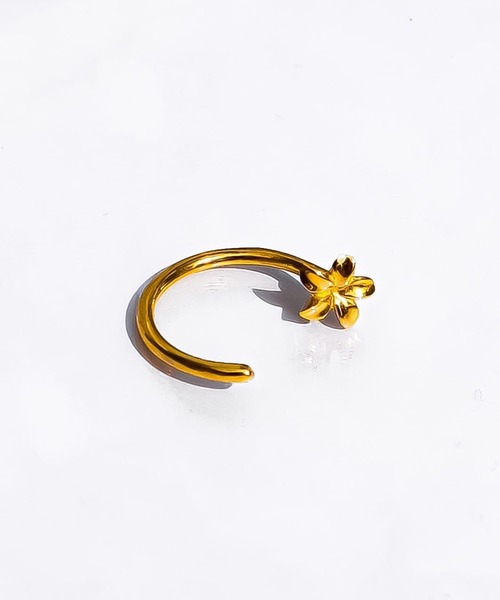 IRIEBEACH(アイリービーチ)の「plumeria through pierce/【ハワイアンジュエリー】【サージカルステンレス】【金属アレルギー対応】【IRIEBEACH / アイリービーチ】つけっぱなしOK(ピアス(片耳用)・レディース・シルバー/ゴールド/ピンク・FREE)」の4枚目の写真