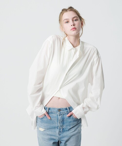 California General Store(California General Store)の「<CGS.>ナイロン レギュラーカラー シャツ(シャツ/ブラウス・メンズ・ネイビー/コバルトブルー/ホワイト・M/L/S)」の1枚目の写真
