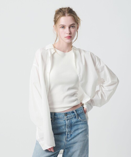 California General Store(California General Store)の「<CGS.>ナイロン レギュラーカラー シャツ(シャツ/ブラウス・メンズ・ネイビー/コバルトブルー/ホワイト・M/L/S)」の5枚目の写真