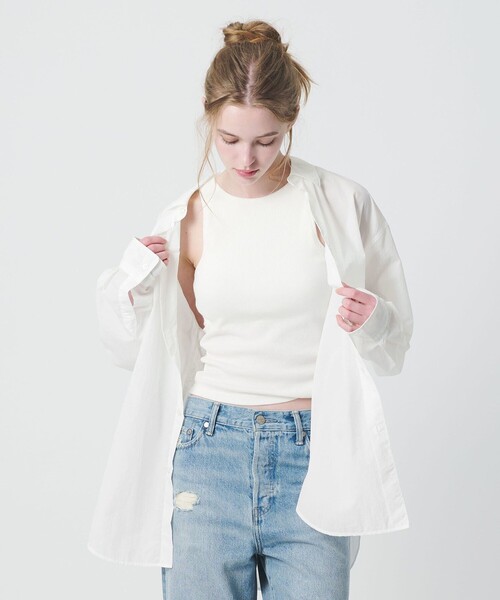 California General Store(California General Store)の「<CGS.>ナイロン レギュラーカラー シャツ(シャツ/ブラウス・メンズ・ネイビー/コバルトブルー/ホワイト・M/L/S)」の6枚目の写真