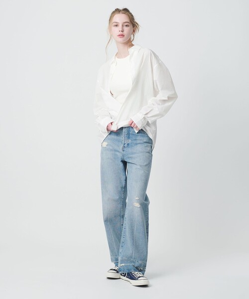 California General Store(California General Store)の「<CGS.>ナイロン レギュラーカラー シャツ(シャツ/ブラウス・メンズ・ネイビー/コバルトブルー/ホワイト・M/L/S)」の7枚目の写真