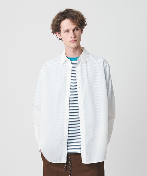 California General Store(California General Store)の「<CGS.>ナイロン レギュラーカラー シャツ(シャツ/ブラウス・メンズ・ネイビー/コバルトブルー/ホワイト・M/L/S)」の10枚目の写真