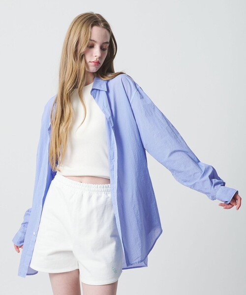 California General Store(California General Store)の「<CGS.>ナイロン レギュラーカラー シャツ(シャツ/ブラウス・メンズ・ネイビー/コバルトブルー/ホワイト・M/L/S)」の12枚目の写真