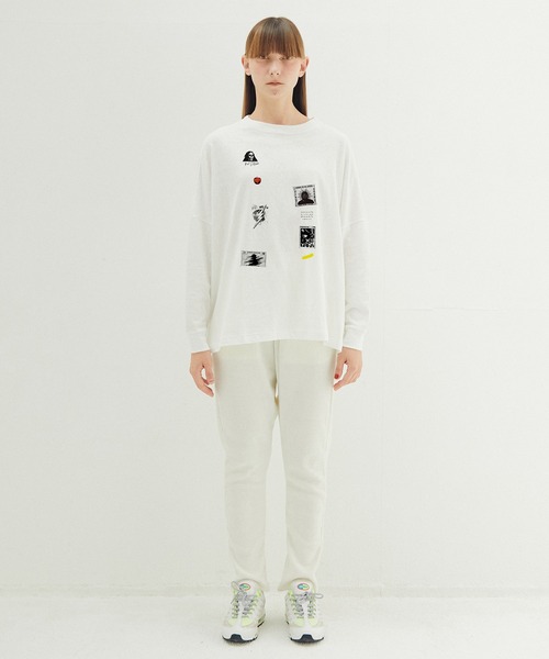 STOF(ストフ)の「PATCH L/S Tee(Tシャツ/カットソー・メンズ・ブラック/ホワイト・M/S)」の3枚目の写真