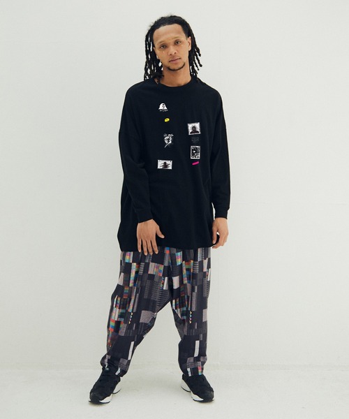 STOF(ストフ)の「PATCH L/S Tee(Tシャツ/カットソー・メンズ・ブラック/ホワイト・M/S)」の5枚目の写真