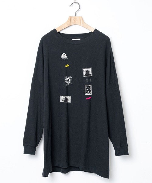 STOF(ストフ)の「PATCH L/S Tee(Tシャツ/カットソー・メンズ・ブラック/ホワイト・M/S)」の8枚目の写真