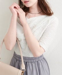 ジャガードカットドレープTOPS