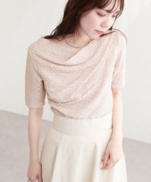 ジャガードカットドレープTOPS