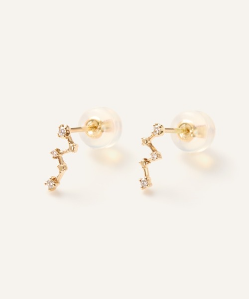 K10YG ダイヤモンド ピアス（ピアス（両耳用））｜va vendome aoyama