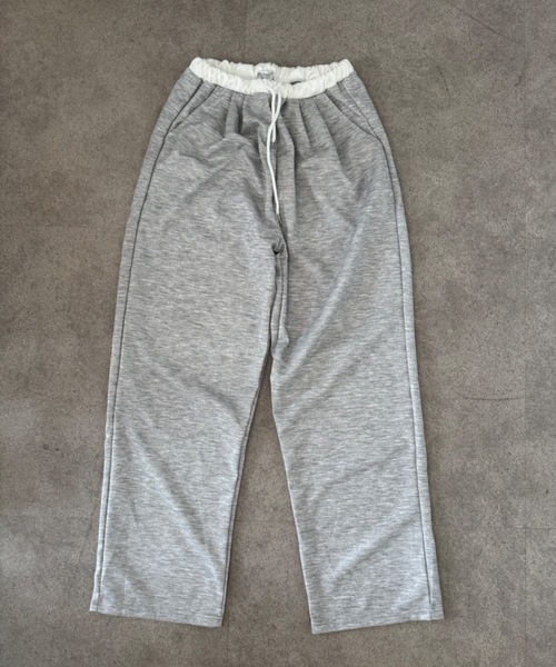 SHEPP(シープ)の「バイカラーウエストワイドカットスウェットパンツ(スウェットパンツ・レディース・サックスブルー/ブラック/ライトグレー・M/L)」の20枚目の写真