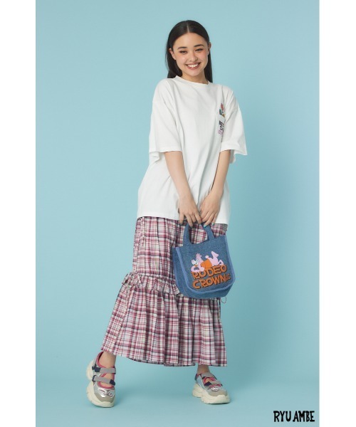 RODEO CROWNS WIDE BOWL(ロデオクラウンズワイドボウル)の「(ryu ambe)Roddy Tシャツ(Tシャツ/カットソー・レディース・オフホワイト/ブラック・LARGE/MEDIUM)」の16枚目の写真