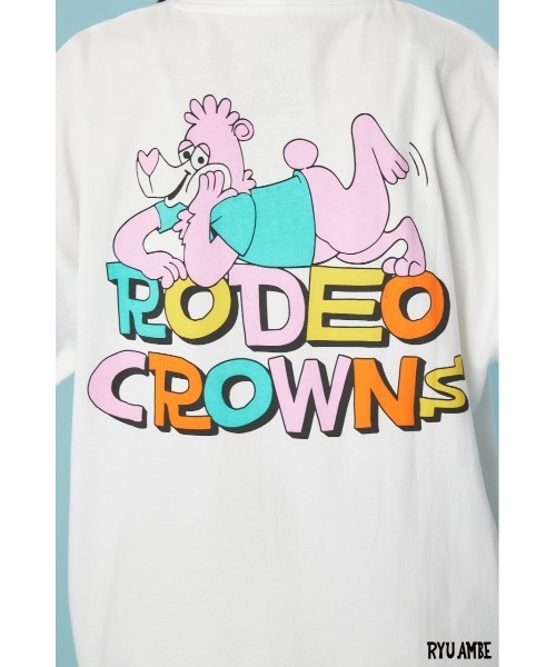 RODEO CROWNS WIDE BOWL(ロデオクラウンズワイドボウル)の「(ryu ambe)Roddy Tシャツ(Tシャツ/カットソー・レディース・オフホワイト/ブラック・LARGE/MEDIUM)」の10枚目の写真