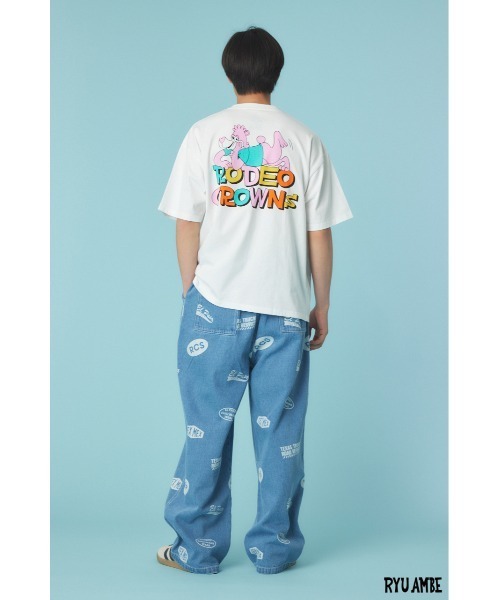 RODEO CROWNS WIDE BOWL(ロデオクラウンズワイドボウル)の「(ryu ambe)Roddy Tシャツ(Tシャツ/カットソー・レディース・オフホワイト/ブラック・LARGE/MEDIUM)」の3枚目の写真
