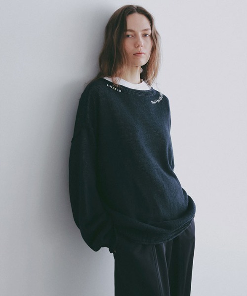 ss13　エトレトウキョウ ローゲージケーブルニット ETRE TOKYO（エトレトウキョウ） スラブヤーン ローゲージニット プル