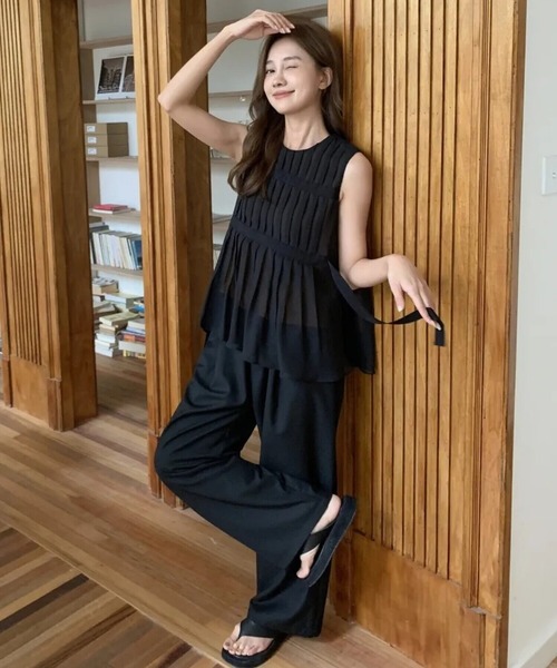 BIRTHDAY BASH(バースデイバッシュ)の「BB MS PANTS(BB MSパンツ)(その他パンツ・レディース・グレー/ネイビー/ホワイト/カーキ/ブラック/ブルー・FREE)」の9枚目の写真