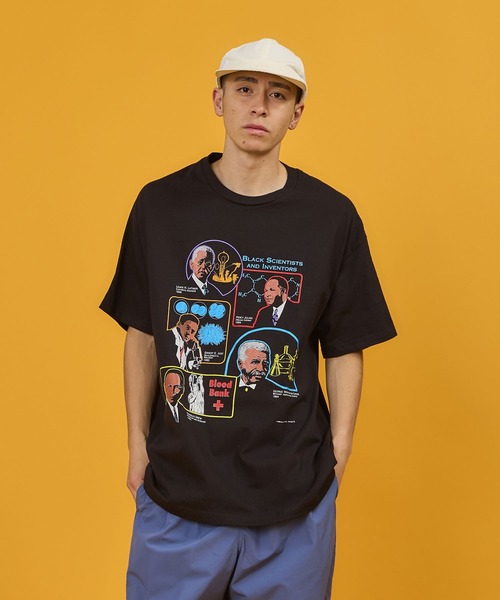 SAWINTO(ソイント)の「VARIOUS PRINTS - BLACK SCIENTISTS(Tシャツ/カットソー・メンズ・ブラック・LARGE/X-LARGE)」の1枚目の写真