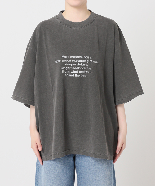 POET MEETS DUBWISE（ポエットミーツダブワイズ）の「POET MEETS DUBWISE 別注LOOSE FIT Tシャツ（Tシャツ/カットソー・レディース・ブラック系その他/ベージュ/ホワイト・FREE）」の12枚目の写真