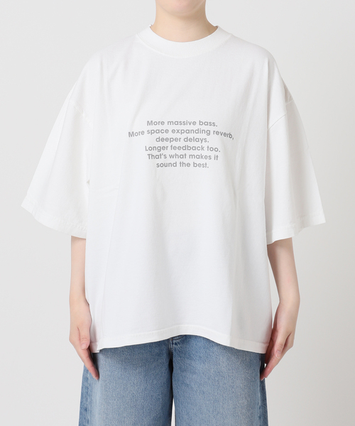 POET MEETS DUBWISE（ポエットミーツダブワイズ）の「POET MEETS DUBWISE 別注LOOSE FIT Tシャツ（Tシャツ/カットソー・レディース・ブラック系その他/ベージュ/ホワイト・FREE）」の22枚目の写真