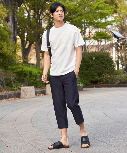 ikka(イッカ)の「冷感DRYサッカーポケットTシャツ(Tシャツ/カットソー・メンズ・ホワイト/サックスブルー/ベージュ/ネイビー・L/M/XL/S)」の17枚目の写真