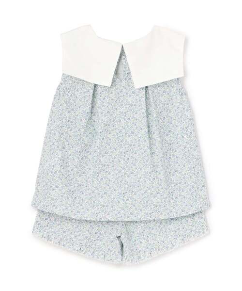 Lycee mine（リセマイン）の「リボン衿つきブラウス・裾フリルハーフパンツセット【子供服】【キッズ】【女の子】（セットアップ・キッズ・ラベンダー/レッド/ベージュ系その他/ピンク/サックスブルー/ブラック・120cm/140cm/150cm/100cm/110cm/130cm）」の13枚目の写真