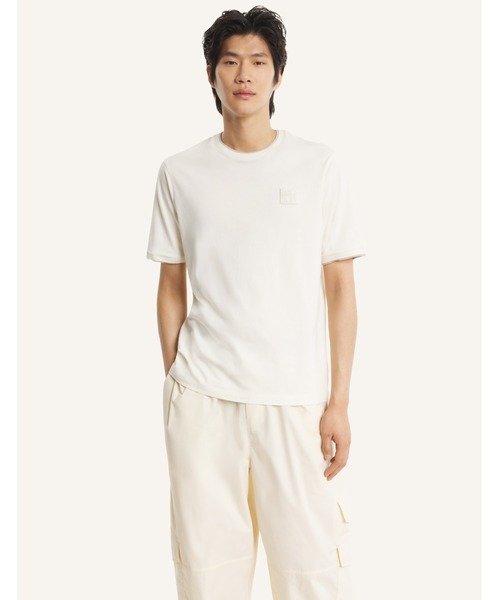 Maison Kitsune(メゾンキツネ)の「MAISON KITSUNE STAMP RINGER TEE-SHIRT(Tシャツ/カットソー・メンズ・ベージュ・XS/L/M/S)」の7枚目の写真