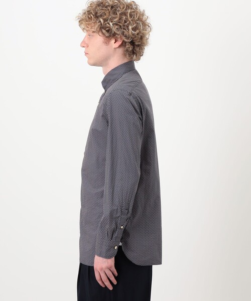 LUIGI BORRELLI(ルイジボレッリ)の「【別注】LUIGI BORRELLI GABLE コットンプリント ボタンダウンシャツ(シャツ/ブラウス・メンズ・ライトブルー/ブルー系その他2/ネイビー・S/M/L)」の7枚目の写真