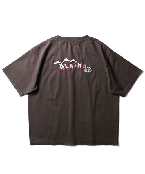HOUSTON(ヒューストン)の「HOUSTON スーベニアTシャツ(ALASKA)(Tシャツ/カットソー・メンズ・イエロー/ターコイズブルー/ナチュラル/チャコール・1/0)」の5枚目の写真