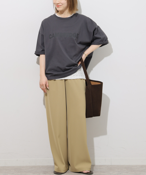 JOURNAL STANDARD relume(ジャーナルスタンダード レリューム)の「ストレッチラッセルレースプルオーバー(Tシャツ/カットソー・レディース・ホワイト/ブラック/サックスブルー・FREE)」の10枚目の写真
