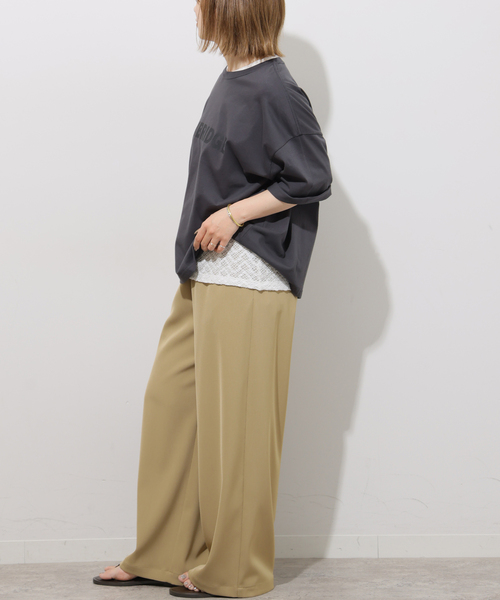 JOURNAL STANDARD relume(ジャーナルスタンダード レリューム)の「ストレッチラッセルレースプルオーバー(Tシャツ/カットソー・レディース・ホワイト/ブラック/サックスブルー・FREE)」の12枚目の写真