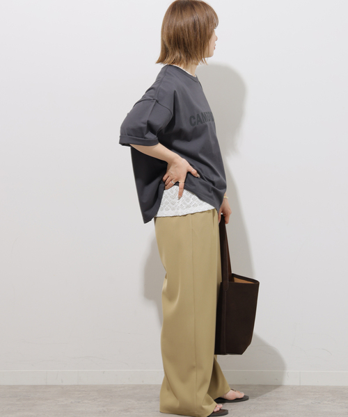 JOURNAL STANDARD relume(ジャーナルスタンダード レリューム)の「ストレッチラッセルレースプルオーバー(Tシャツ/カットソー・レディース・ホワイト/ブラック/サックスブルー・FREE)」の13枚目の写真