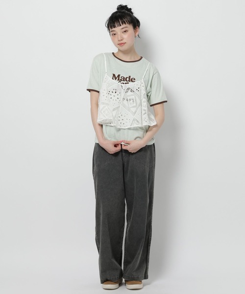 niko and...(ニコアンド)の「BIGポケットセミワイドパンツ(その他パンツ・レディース・ライトブルー/ピンク/チャコール・MEDIUM/LARGE)」の4枚目の写真