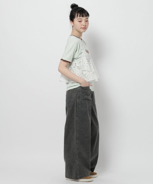 niko and...(ニコアンド)の「BIGポケットセミワイドパンツ(その他パンツ・レディース・ライトブルー/ピンク/チャコール・MEDIUM/LARGE)」の5枚目の写真