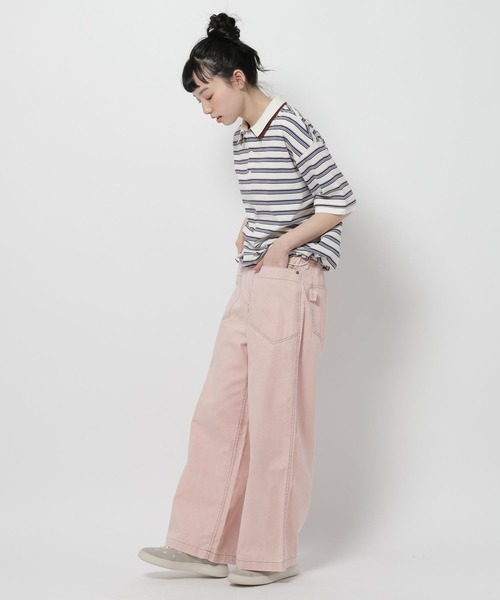 niko and...(ニコアンド)の「BIGポケットセミワイドパンツ(その他パンツ・レディース・ライトブルー/ピンク/チャコール・MEDIUM/LARGE)」の8枚目の写真