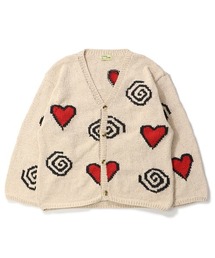 MacMahon Knitting Mills（マクマホン ニッティング ミルズ）の「MacMahon Knitting Mills Hearts Swirls Cardigan マクマホンニッティングミルズ ハーツアンドスワールカーディガン（カーディガン/ボレロ）」