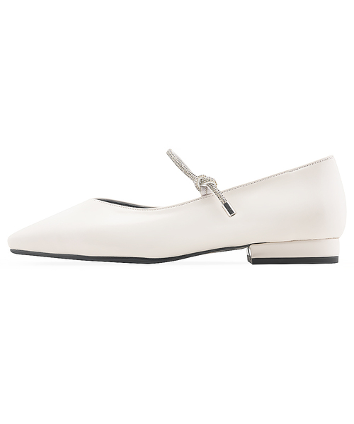SPUR（シュプール）の「ステラストラップ メリージェーンフラットシューズ 1cm -SS8036 (3カラー)（バレエシューズ・レディース・Cream/オートミール/ブラック・24.5cm/25cm/24cm/22.5cm/23.5cm/23cm）」の3枚目の写真
