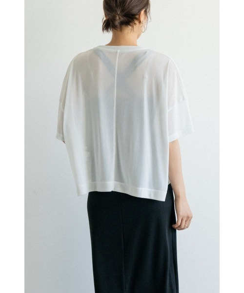 M.deux(エムドゥ)の「カットメッシュプルオーバー(Tシャツ/カットソー・レディース・ライトグレー/ブラック・MEDIUM)」の10枚目の写真