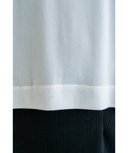 M.deux(エムドゥ)の「カットメッシュプルオーバー(Tシャツ/カットソー・レディース・ライトグレー/ブラック・MEDIUM)」の12枚目の写真