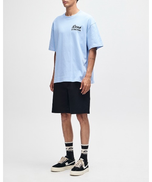 DEUS EX MACHINA（デウスエクスマキナ）の「HARAJUKU SIGN TEE（Tシャツ/カットソー・メンズ・ブルー/ブラック・XS/S/M/L）」の13枚目の写真