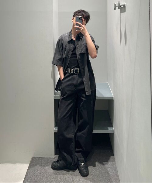 INSILENCE(インサイロンス)の「フラッシュハーフデニムシャツ WASHED BLUE(シャツ/ブラウス・レディース・その他・LARGE/MEDIUM/SMALL)」の6枚目の写真