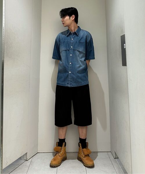 INSILENCE(インサイロンス)の「フラッシュハーフデニムシャツ WASHED BLUE(シャツ/ブラウス・レディース・その他・LARGE/MEDIUM/SMALL)」の9枚目の写真