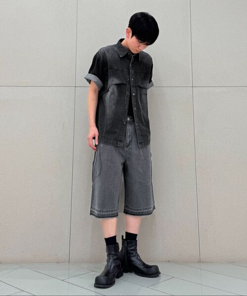 INSILENCE(インサイロンス)の「フラッシュハーフデニムシャツ WASHED BLUE(シャツ/ブラウス・レディース・その他・LARGE/MEDIUM/SMALL)」の11枚目の写真